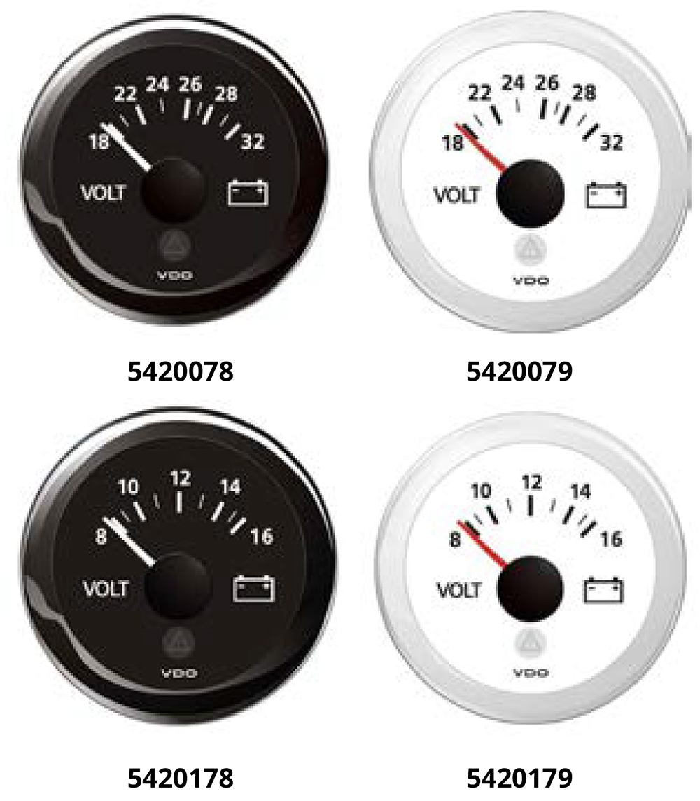 VDO Voltmetro 18-32 24v Nero