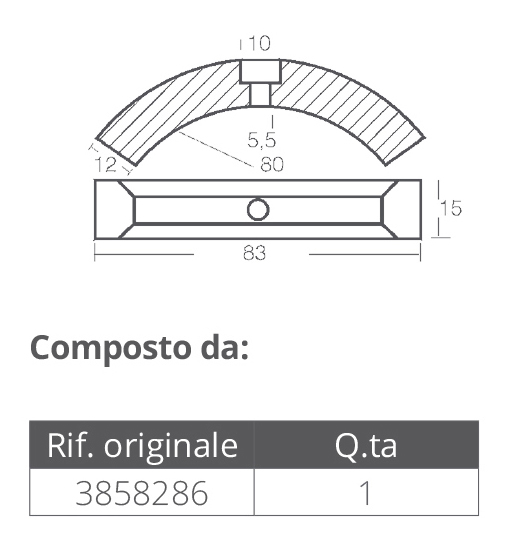 Tecnoseal Kit Alluminio Volvo Elica 3 Pale